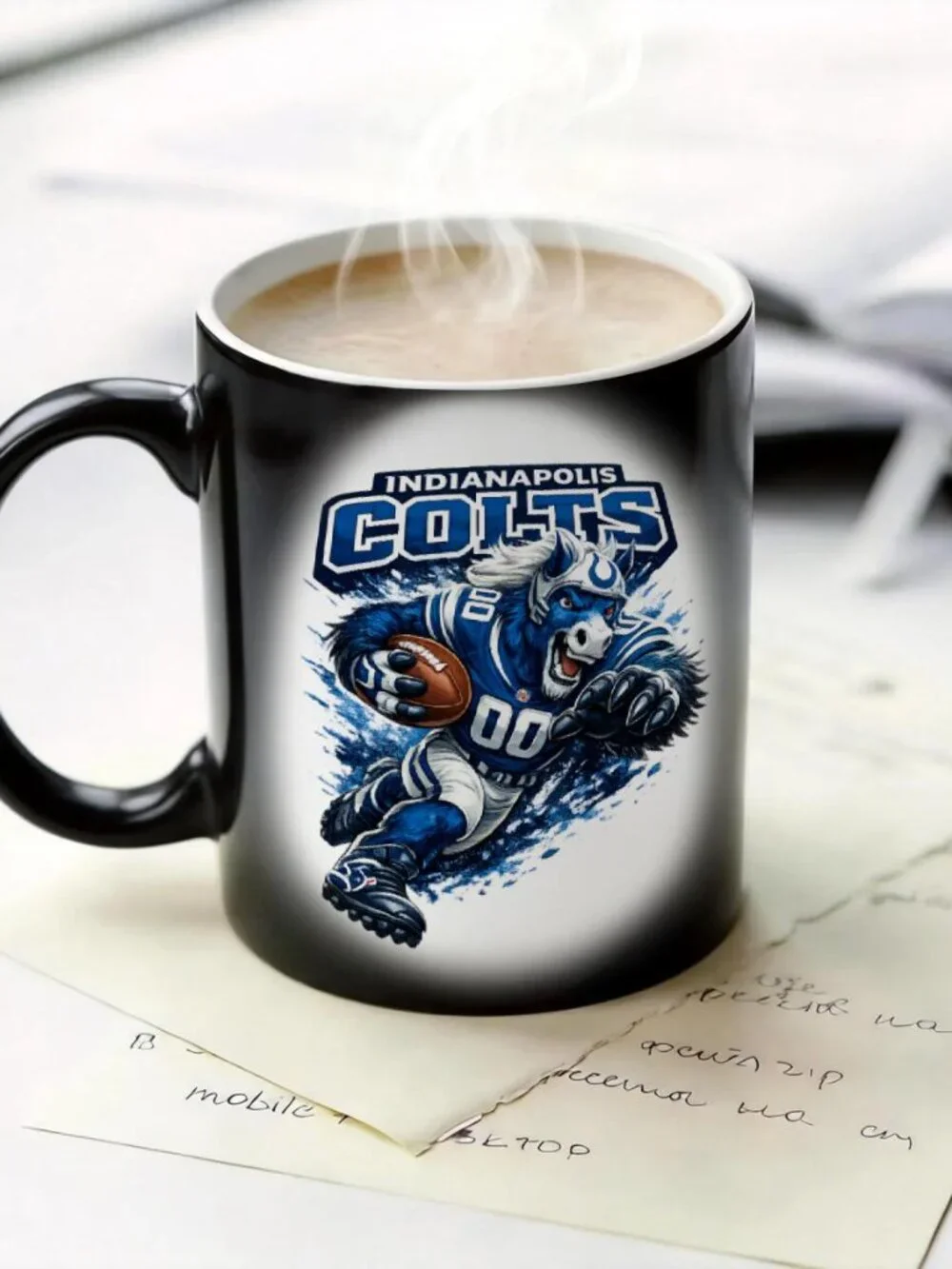 Indianapolis Colts Matte Heat Changing Mug NFL Fan Cup 11oz